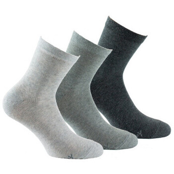 Sous-vêtements Femme Chaussettes Kindy Lot de 3 paires de socquettes camaïeux Gris