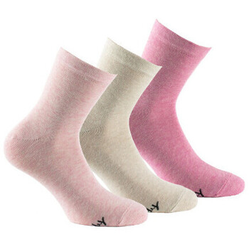 Sous-vêtements Femme Chaussettes Kindy Lot de 3 paires de socquettes camaïeux Rose