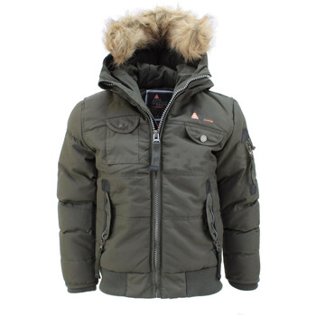 Vêtements Garçon Blousons Peak Mountain Blouson garçon ECOFLIK Kaki