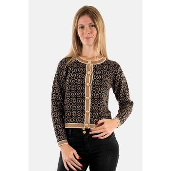 Vêtements Femme Gilets / Cardigans Yes Zee m077 bj00 Marron