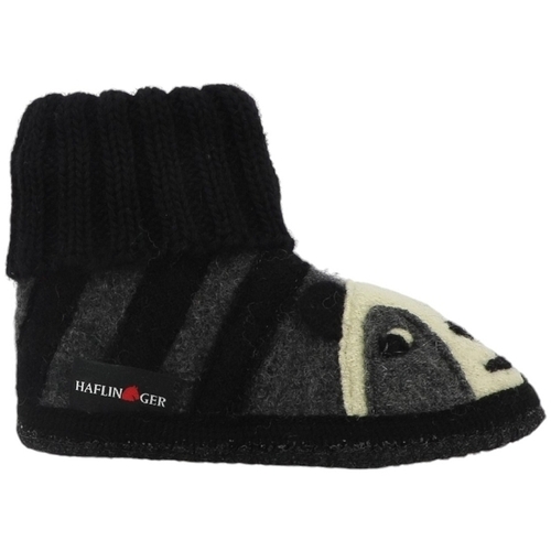 Chaussures Fille Chaussons Haflinger HUTTENSCHUH PANDA Gris