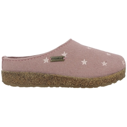 Chaussures Femme Chaussons Haflinger GRIZZLY STELLINE Rose