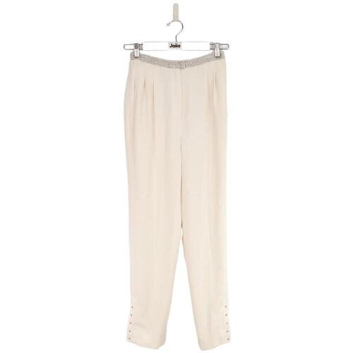 Vêtements Femme Pantalons Azzaro Pantalon droit blanc Blanc