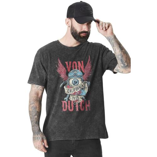 Vêtements Homme Débardeurs / T-shirts sans manche Von Dutch TEE SHIRT KART ANT Noir