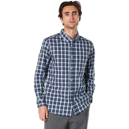 Vêtements Homme Chemises manches longues Maine DH7682 Bleu