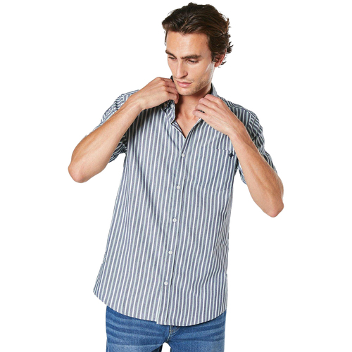 Vêtements Homme Chemises manches courtes Maine Oxford Bleu