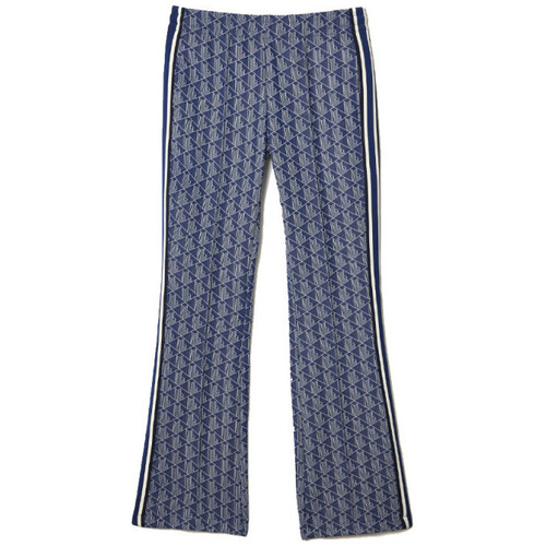 Vêtements Femme Pantalons Lacoste PANTALON DE SURVÊTEMENT FLARE MONOGRAMME  FEMME BLEU Bleu