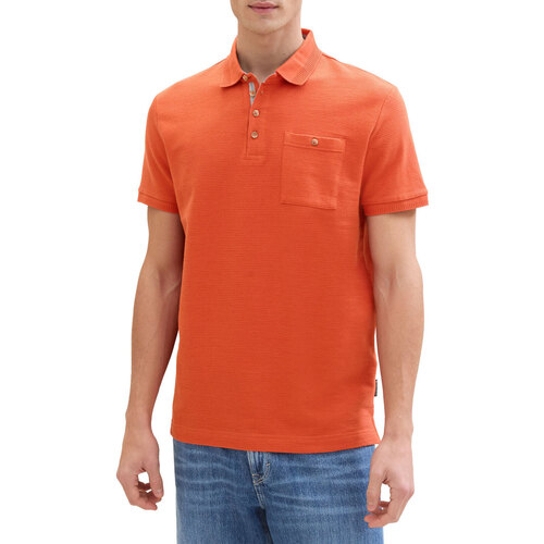 Vêtements T-shirts & Polos Tom Tailor Polo  POCKET Marocco Orange