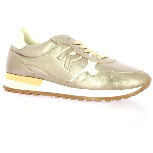 Chaussures Femme Baskets mode Reqin's Baskets cuir laminé  champagne Beige