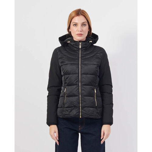 Vêtements Femme Blousons Yes Zee Veste matelassée  avec gilet amovible Noir