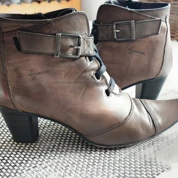 Chaussures Femme Bottines Dorking Bottines cuir Dorking Marron