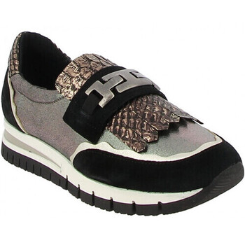 Chaussures Femme Mocassins Regard kiwi Gris/Argent