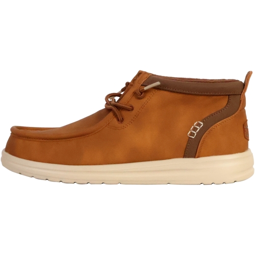 Chaussures Homme Mocassins HEYDUDE Mocassin Montante à Lacets Wally Mid Gripr Classic Marron