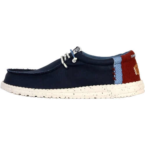 Chaussures Homme Mocassins HEYDUDE Mocassin à Lacets Wally Break Hey Day Marine