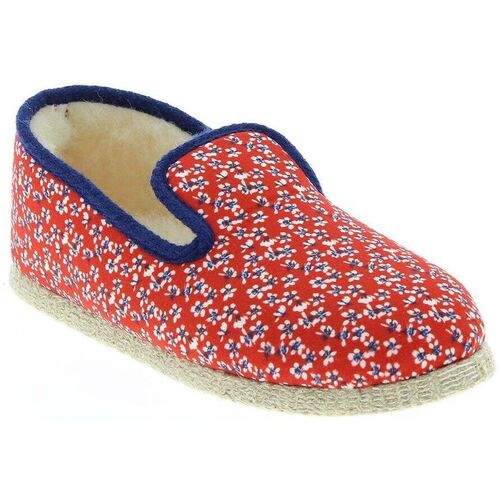 Chaussures Femme Chaussons Chausse Mouton -  Chaussons LIBERTY - Rouge - Taille Rouge