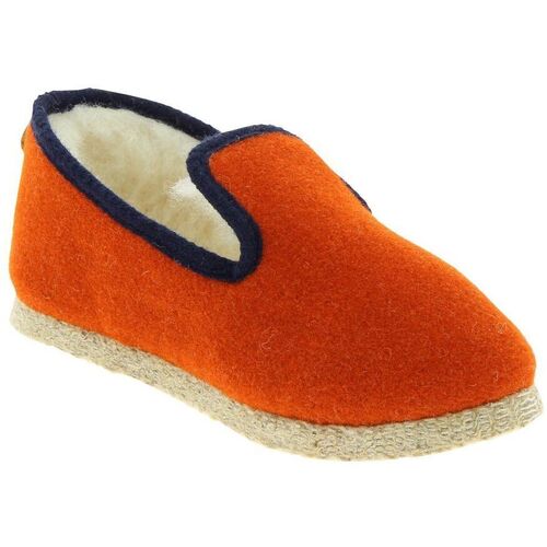 Chaussures Chaussons Chausse Mouton -  Chaussons TWEED - Orange - Taille Orange