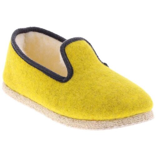 Chaussures Chaussons Chausse Mouton -  Chaussons TWEED - Jaune - Taille Jaune