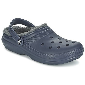 Chaussures Sabots Crocs CLASSIC LINED CLOG Marine / Gris