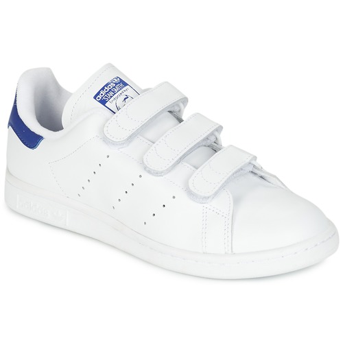 Chaussures Baskets basses adidas Originals STAN SMITH CF Blanc / bleu