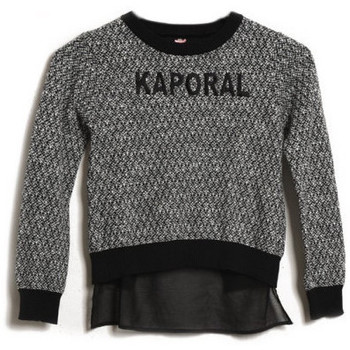 Vêtements Fille Gilets / Cardigans Kaporal Pull  Pull Noir Noir