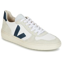 Chaussures Baskets basses Veja V-10 Blanc / Bleu