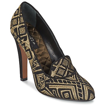 Chaussures Femme Escarpins Etro 3055 Noir / Or  