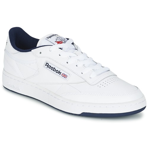 Chaussures Baskets basses Reebok Classic CLUB C 85 Blanc / Bleu