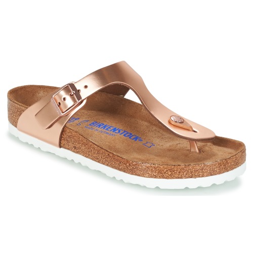 Chaussures Femme Tongs Birkenstock GIZEH SFB Bronze 