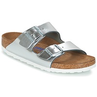 Chaussures Femme Mules Birkenstock ARIZONA SFB Argenté