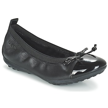 Chaussures Fille Ballerines / babies Geox J PIUMA BAL F Noir