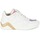 Chaussures Femme Baskets montantes Serafini CHICAGO Blanc / Doré