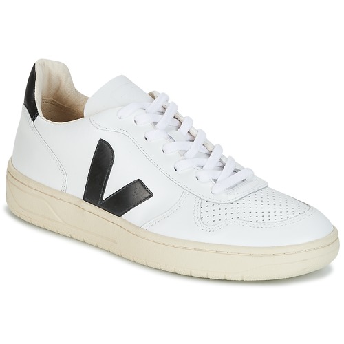 Chaussures Baskets basses Veja V-10 Blanc / Noir