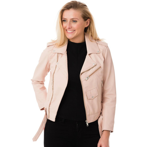 Vêtements Femme Vestes en cuir / synthétiques Cityzen LEEDS LIGHT PINK ZZ Rose