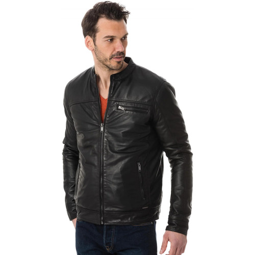 Vêtements Homme Vestes en cuir / synthétiques Cityzen SAN DIEGO BLACK Noir