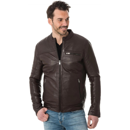 Vêtements Homme Vestes en cuir / synthétiques Cityzen SAN DIEGO BROWN Marron