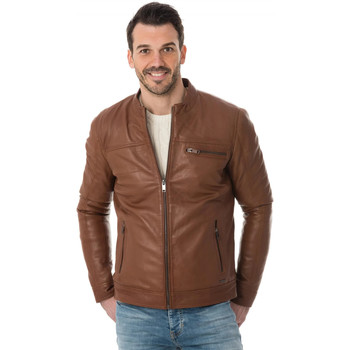 Vêtements Homme Vestes en cuir / synthétiques Cityzen SAN DIEGO COGNAC Marron