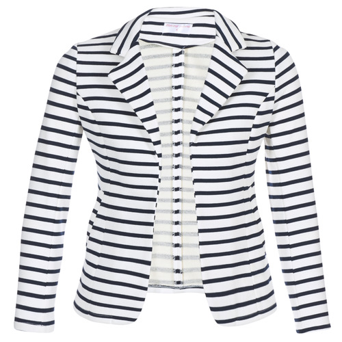 Vêtements Femme Vestes / Blazers Moony Mood IFAROUCHE Blanc / Marine