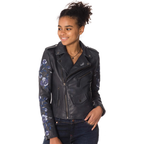 Vêtements Femme Vestes en cuir / synthétiques Cityzen PHOENIX BLUE NIGHTZZ40 Bleu