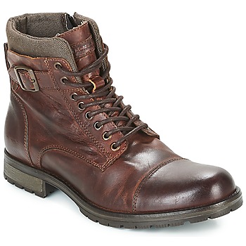 Chaussures Homme Boots Jack & Jones ALBANY LEATHER Marron