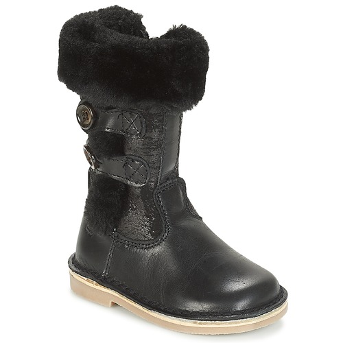 Chaussures Fille Bottes ville Citrouille et Compagnie HOSY Noir