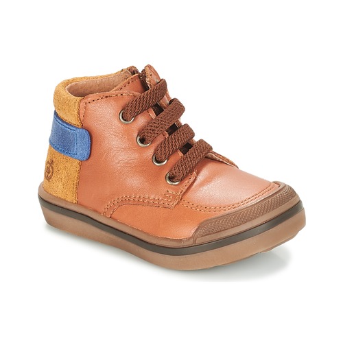 Chaussures Garçon Boots Citrouille et Compagnie JOUIZAE Camel / Jaune