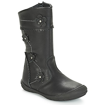 Chaussures Fille Bottes ville Citrouille et Compagnie AMATIS Noir