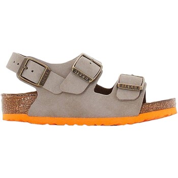 Chaussures Fille Sandales et Nu-pieds Birkenstock sandales  enfant Milano Birko Flor Gris