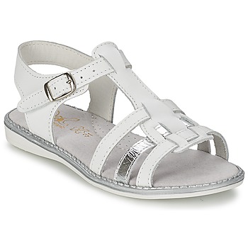 Chaussures Fille Sandales et Nu-pieds Citrouille et Compagnie ROLUI Blanc