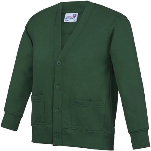 Vêtements Enfant Gilets / Cardigans Awdis Academy Vert