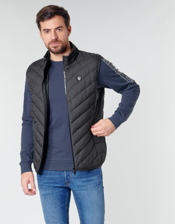 Textil Muži Prošívané bundy Emporio Armani EA7 TRAIN CORE SHIELD M DOWN LIGHT VEST Černá