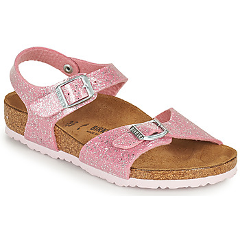 Boty Dívčí Sandály Birkenstock RIO PLAIN Růžová