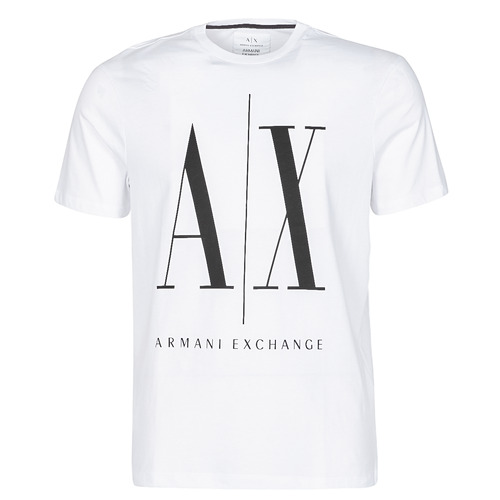 Textil Muži Trička s krátkým rukávem Armani Exchange HULO Bílá