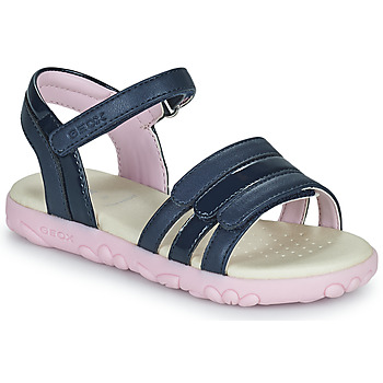 Boty Dívčí Sandály Geox J SANDAL HAITI GIRL Tmavě modrá