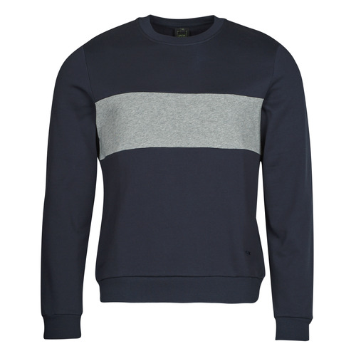 Textil Muži Mikiny Geox M SWEATER R-NECK BAN Tmavě modrá / Šedá